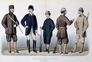 Costumes de chasse, « Le Journal des tailors » - Unknown artist