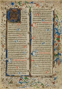 Initiale "A" illuminée d