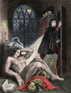 Illustration pour « Frankenstein » par l