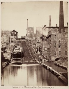 Inclinaison sur le canal Morris et Essex, Newark, New Jersey - Unknown artist