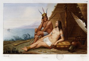 Couple indien caraïbe des Caraïbes - Unknown artist