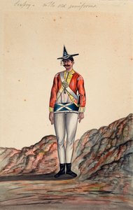 Officier indien, armée du Bengale, c.1805
