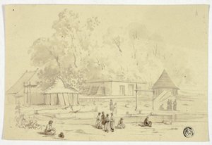 Village indien au bord d