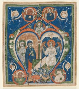 Initiale A [ngelus Domini descendit] d