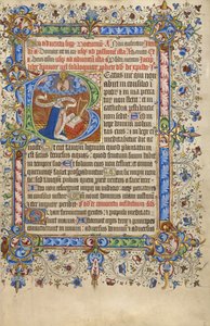 Initiale B : David en prière - Unknown artist