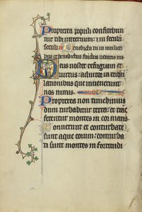 Initiale D : Un homme embrassant le Christ sur la croix - Unknown artist