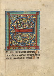 Initiale E : Une figure féminine - Unknown artist