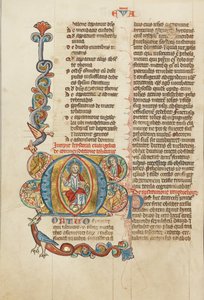 Initial M : Le Christ en majesté - Unknown artist