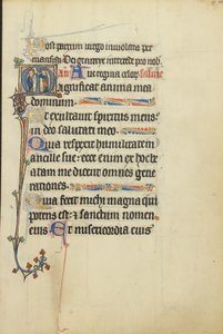 Initiale M : La Vierge à l
