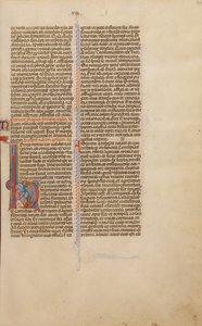Initial O : Un prophète devant Ninive - Unknown artist