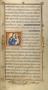 Initiale O : La Vierge à l