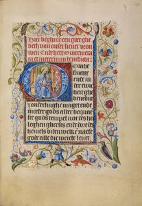 Initiale O : La Vierge et l