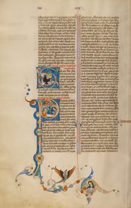 Initial P : Saint Paul donne une lettre à un messager - Unknown artist