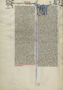Initial V : Serviteur apportant une coupe à un roi