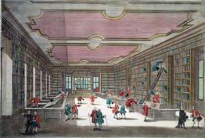 Vue intérieure de la bibliothèque de Göttingen - Unknown artist