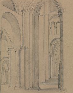 Intérieur de la cathédrale de Winchester - Unknown artist