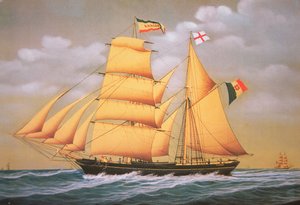 Goélette-brig italienne 