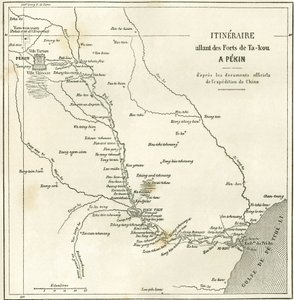 Itinéraire le long de la rivière Hai He près de Tien Tsin - Unknown artist