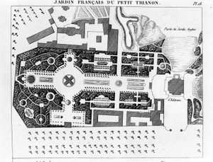 Jardin français du Petit Trianon - dans « Essai sur la composition et l