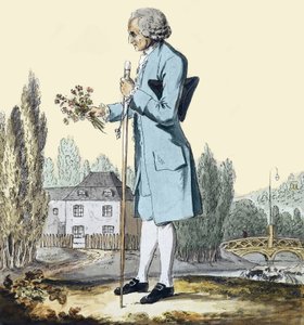 Jean-Jacques Rousseau cueillant des herbes à Ermenonville, juin 1778 - Unknown artist