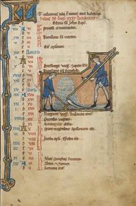 Page du calendrier de juillet ; fauchage - Unknown artist