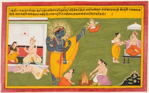 Kaikeyi rappelle à Dasharatha le sacrifice du roi Bali, d