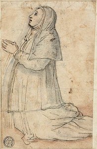 Nonne agenouillée