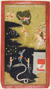 Krishna apaise le serpent Kaliya, d