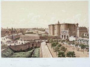 La Bastille en 1740 (la prison) - dans "Paris à travers les âges", fin 19e siècle