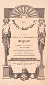 La Belle Assemblée, page de titre - Unknown artist