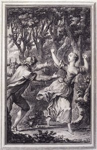 La Clochette - dans « Contes et nouvelles en vers » de Jean de La Fontaine. 1762 - Unknown artist