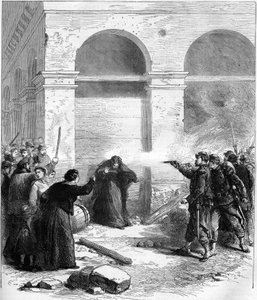 La Commune de Paris en 1871. Surprise pétrolière rue de Rivoli. - Unknown artist
