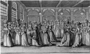 La colonnade - dans « Les filles du Palais royal », frontispice, vol. III, éd. Londres - Unknown artist