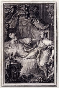 La courtisane amoureuse - dans « Contes et nouvelles en vers » par Jean La Fontaine. 1762. - Unknown artist