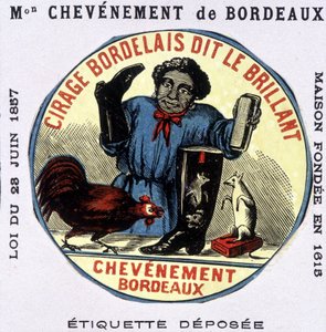 Étiquette de "Bordelais polish dit le Brillant: Chevènement de Bordeaux", sd. 19ème siècle - Unknown artist