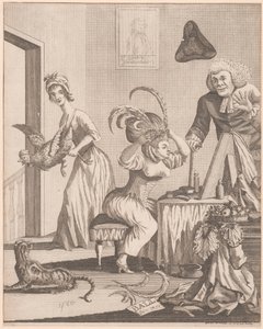 Dame se préparant pour une soirée au bal - Unknown artist