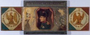 "Le Désiré de la France". Portrait de Louis XVIII et portrait caché de Napoléon, vers 1815