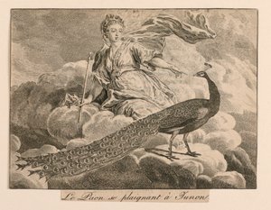 "Le Paon se plaignant à Junon" des Fables de La Fontaine - Unknown artist