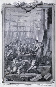 Le commerce avec les colonies (dont le café) - dans « Histoire philosophique et politique des établissements et du commerce des Européens avec les deux Indes » par G.T. Raynal, éd. Pellet, Genève - Unknown artist