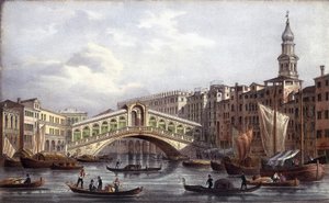 Le pont du Rialto - dans « Album des principales vues de Venise », ill. par Marco Moro, ed. Gio Brizeghel, v.1840 - Unknown artist