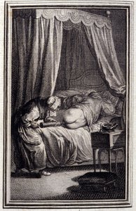 Le remède - dans « Contes et nouvelles en vers » de Jean La Fontaine. 1762 - Unknown artist