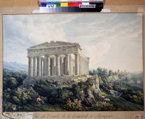 Le temple de la concorde à Agrigente - Unknown artist