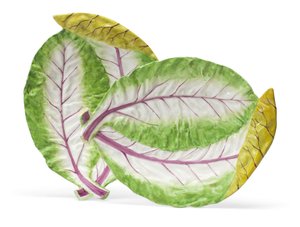Plats en forme de feuille, vers 1755 - Unknown artist
