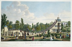 Les montagnes russes de Belleville - dans « Vues de Paris » par Courvoisier - Unknown artist