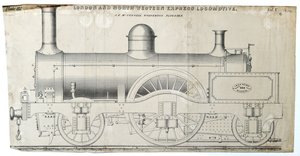 Locomotive Express de Londres et du Nord-Ouest plaque 112 - Unknown artist