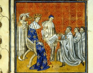 Louis X (1289 - 1316) accorde une charte aux Juifs du royaume - Rachat par les Juifs, en 1315, de leur droit de retour après l
