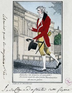 Louvre : critique esthétique du Louvre. Gravure du 18e siècle. - Unknown artist