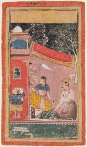 Amoureux sur une terrasse : Ramakali Ragini de Hindol, d