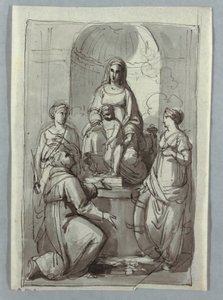 Madone avec des saints - Unknown artist