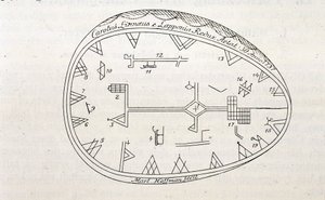 Tambour magique des chamans en Laponie, illustration d